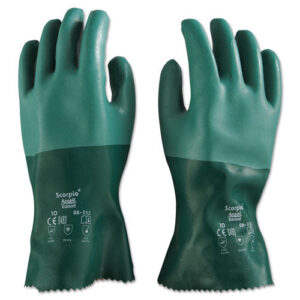 Scorpio Neoprene Gloves, Green, Size 10-(ANS835210PR)
