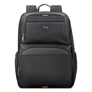 Urban Backpack, Fits Devices Up to 17.3", Polyester, 12.5 x 8.5 x 18.5, Black-(USLUBN7014)