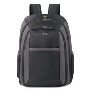 Pro CheckFast Backpack, Fits Devices Up to 16", Ballistic Polyester, 13.75 x 6.5 x 17.75, Black-(USLCLA7034)