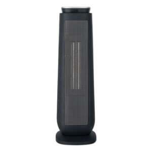 Ceramic Heater Tower with Remote Control, 1,500 W, 7.17 x 7.17 x 22.95, Black-(ALEHECT24)