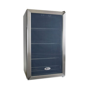3.4 Cu. Ft. Beverage Cooler, Stainless Steel/Black-(ALERFBC34)