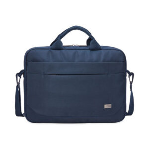Advantage Laptop Attache, Fits Devices Up to 14", Polyester, 14.6 x 2.8 x 13, Dark Blue-(CLG3203987)